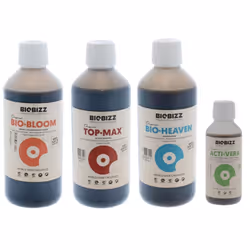 Pack engrais Biobizz 100% organique pour la culture en système hydroponique tous substrats confondus. C'est un programme de f ...
