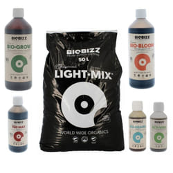 Pack Light.Mix 50 litres Biobizz engrais et stimulants