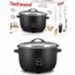 Cuiseur à Riz - Noir - 4.2L - 1600W - Cuve amovible - Couvercle en inox - Arrêt automatique