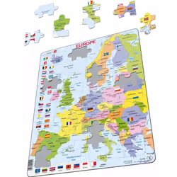 Larsen Maxi K2 Puzzle à formes 48 pièce(s) Cartes