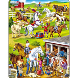 Larsen Maxi LA-US26 Puzzle à formes 50 pièce(s) Animaux