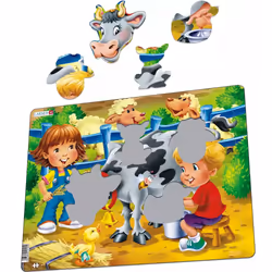 Larsen Maxi BM5 Puzzle à formes 18 pièce(s) Ferme