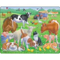 Larsen Maxi LA-FH35 Puzzle à formes 15 pièce(s) Ferme