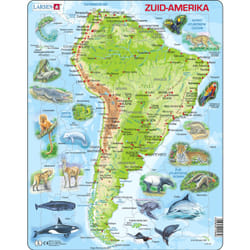 Larsen Maxi LA-A25-NL puzzle Puzzle à formes 65 pièce(s) Cartes