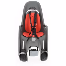 Porte-bébé - HAMAX - ZENITH RELAX - Fixation cadre - Gris/rouge
