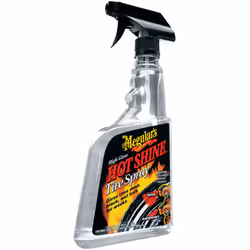 PRODUITS D'ENTRETIEN - Un brillant pneus Meguiar's durable dans un pulvérisateur très pratique puisqu'il s'adapte à la taille ...