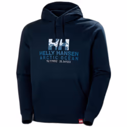 Sweatshirt à capuche homme Helly Hansen arctic ocean - navy - manches longues - multisport - respirant