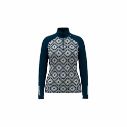 Couche de base 1/2 zip femme Helly Hansen Lifa Merino Midweight graphic