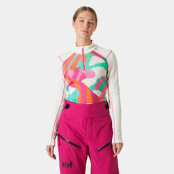 Sous maillot 1/2 zip femme Helly Hansen Lifa Midweight Graphic Graphic