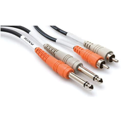 Hosa Technology CPR-204 câble audio 4 m 2 x 6,35 mm 2 x 6,35 mm TS Noir