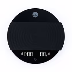 Wilfa Uni Noir Comptoir Rond Balance de ménage électronique