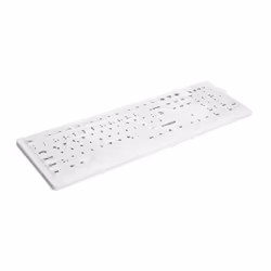 CHERRY AK-C8100F-FUS-W/GE clavier RF sans fil QWERTZ Allemand Blanc