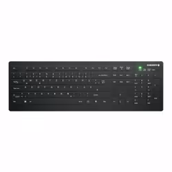 CHERRY AK-C8112, Taille réelle (100 %), RF sans fil, Commutateur de touche « ciseaux », QWERTZ, Noir