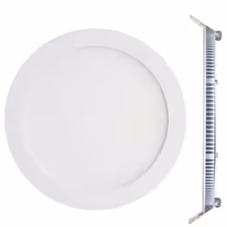 Spot Encastrable LED Downlight Panel Extra-Plat 24W Blanc Chaud 3000K Plafonnier Led de forme ronde adaptée pour bureau, comm ...