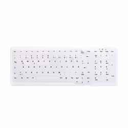 CHERRY AK-C7000, FR sans fil +USB, Commutateur de touche « ciseaux », QWERTZ, Blanc