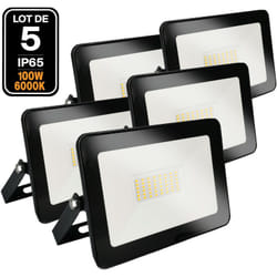 Europalamp - 5 Projecteurs led 100W Ipad Blanc froid 6500K Haute Luminosité