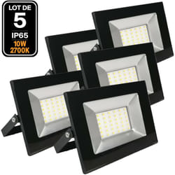 Europalamp - 5 Projecteurs Led 10W Ipad 3000k Haute Luminosité