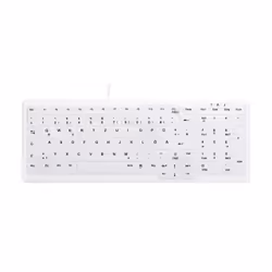 CHERRY AK-C7000, USB, Commutateur de touche « ciseaux », QWERTZ, Blanc