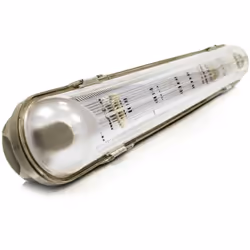 Boitier étanche IP65 2 x 600mm pour tube LED ,Sans starter . idéal pour tous lieux humide . * vendu sans tube
