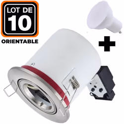 Description générale Les supports de spots BBC INOX avec douille GU10 sont conçus pour respecter le label BBC (Bâtiment Basse ...