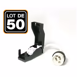 Description générale Ce lot de 50 douilles GU10 en céramique automatique est conçu pour un usage pratique et sécurisé. Chaque ...
