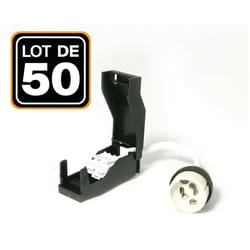Europalamp - Lot de 50 Douilles GU10 Céramique Automatique 230V classe 2