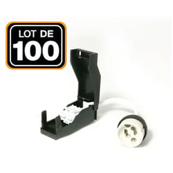 Europalamp - Lot de 100 Douilles GU10 Céramique Automatique 230V classe 2