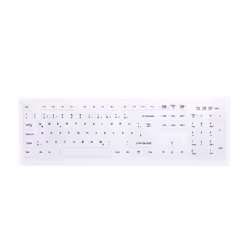 CHERRY AK-C8100F-FU1-W/GE, RF sans fil, Clavier à membrane, QWERTZ, Blanc