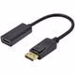 Adaptateur DisplayPort vers HDMI 1080 DPI Full HD Noir