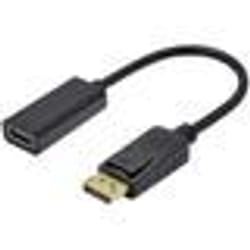 Adaptateur DisplayPort vers HDMI 1080 DPI Full HD Noir