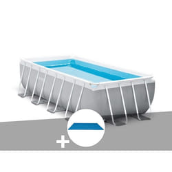 Intex - Kit Piscine Tubulaire Prism Frame Rectangulaire 4,00 X 2,00 X 1,00 M + Bâche À Bulles