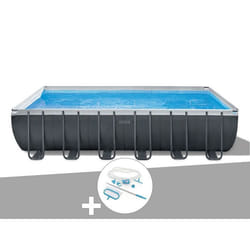 Kit piscine tubulaire Intex Ultra XTR Frame rectangulaire 7,32 x 3,66 x 1,32 m + Kit d'entretien