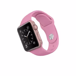 Bracelet de remplacement pour Apple Watch Series 1 / 2 / 3 / 4 38mm Hobby Concept Montre en Silicone Rose