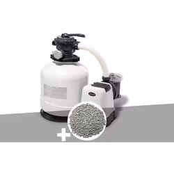 Filtre à sable 10 m³/heure Intex pour filtrer l'eau de piscine hors-sol. Si vous comptez acheter une piscine ou en possédez d ...