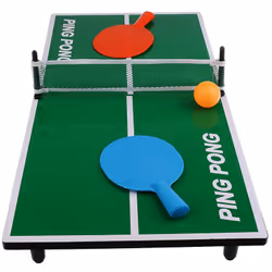 FACILE D'UTILISATION : Mini table de Tennis de table, rangement simplifié, super facile d'utilisationPRATIQUE : Jeux classiqu ...