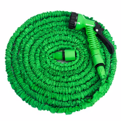 Tuyaux d'arrosage extensible rétractable 30m avec Pistolet 7 fonctions Vert FACILE D'UTILISATION : Laissez-vous séduire par n ...