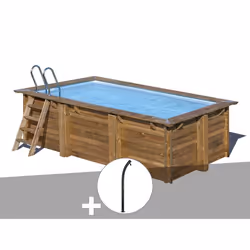Kit piscine bois Gré Marbella 2 4,20 x 2,70 x 1,17 m + Douche