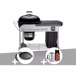 Barbecue Weber Performer Premium GBS Ø 57 noir Les grillades deviennent un vrai plaisir avec ce barbecue à charbon haute perf ...