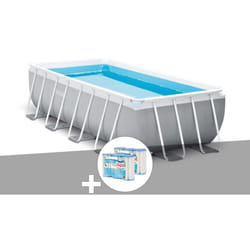 Intex - Kit piscine tubulaire Prism Frame rectangulaire 4,00 x 2,00 x 1,00 m + 6 cartouches de filtration