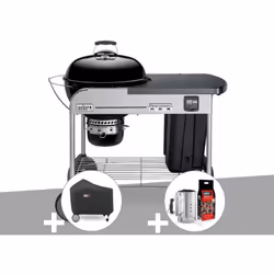 Barbecue Weber Performer Premium GBS Ø 57 noir Les grillades deviennent un vrai plaisir avec ce barbecue à charbon haute perf ...