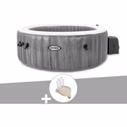 Ce spa Intex dispose de 170 diffuseurs à bulles, pour un moment de détente unique, à domicile ! Son panneau de contrôle tacti ...
