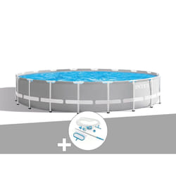 Kit piscine tubulaire Intex Prism Frame ronde 5,49 x 1,22 m + Kit d'entretien