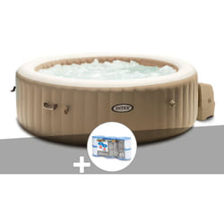 Kit spa gonflable Intex PureSpa Sahara rond Bulles 4 places + 6 filtres