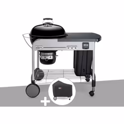 Barbecue Weber Performer Premium GBS Ø 57 noir Les grillades deviennent un vrai plaisir avec ce barbecue à charbon haute perf ...