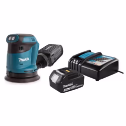 Ponceuse excentrique alimentée par batterie 18 V - DBO180RF1J Ce modèle de ponceuse excentrique portative compacte à façonnag ...