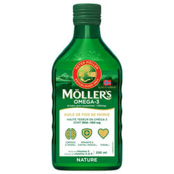 Möller's Omega 3 Huile de Foie de Morue Sans Arôme 250 ml