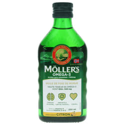 Möller's Omega-3 Huile de Foie de Morue Arôme Citron 250 ml