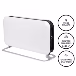 Le chauffage Mill Instant Led 2000W chauffe votre pièce rapidement tout en étant un élément de décoration planant élégamment  ...