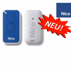 NICE INTI2B émetteur de transmission à 2 canaux bleu 433.92Mhz code de roulement. Compatible avec les télécommandes FLOR-S ON ...
