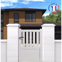 Description générale Le portillon aluminium semi-ajouré est une solution esthétique et pratique pour sécuriser votre entrée t ...